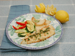 Flounder Fillet with Capers and Lemon