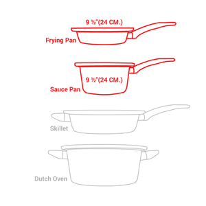 Fry Pan & Sauce Pan 6 Pc. Set